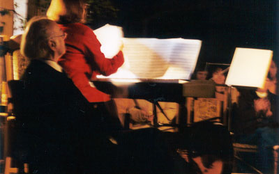 Helga Seidel begleitet am Piano