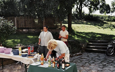 Das Rittergut in Flammen